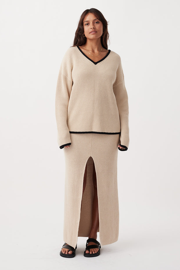 ARCAA - Alfie Sweater, Sand & Black