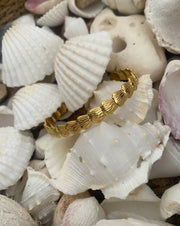 PÉROLA COLLECTIVE -  Shell Bangle, Gold