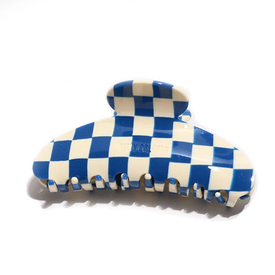 KITTY PALOMA - Grande Claw Clip, Santorini Checkers