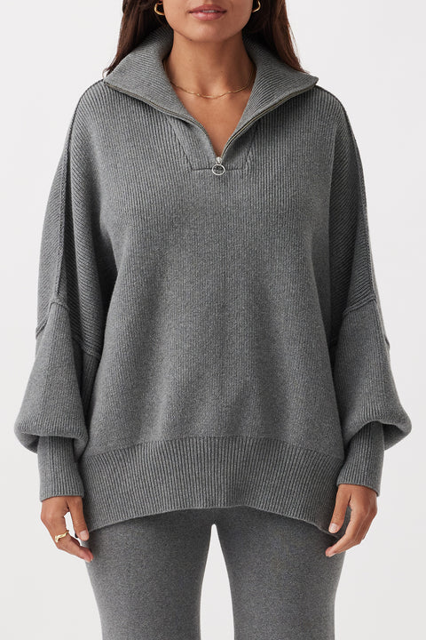 ARCAA - London Sweater, Dark Grey Marle