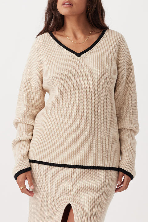 ARCAA - Alfie Sweater, Sand & Black