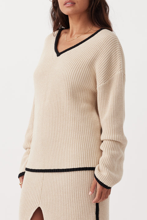 ARCAA - Alfie Sweater, Sand & Black