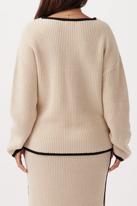 ARCAA - Alfie Sweater, Sand & Black