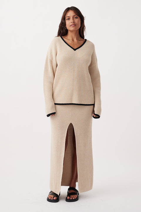 ARCAA - Alfie Sweater, Sand & Black