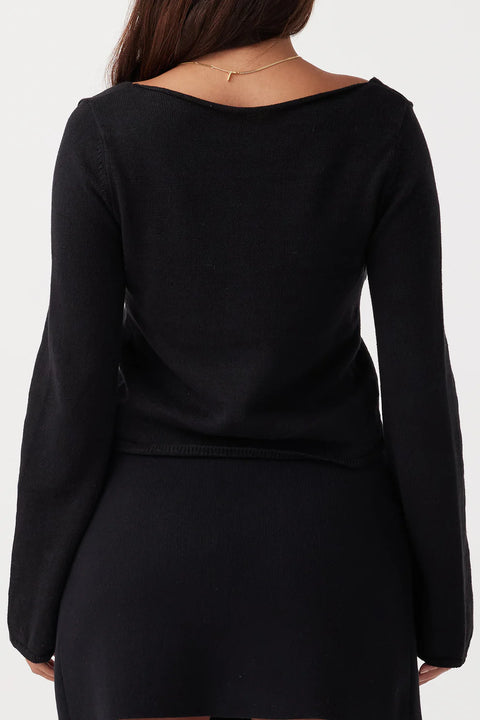 ARCAA - Poppy Long Sleeve Top, Black