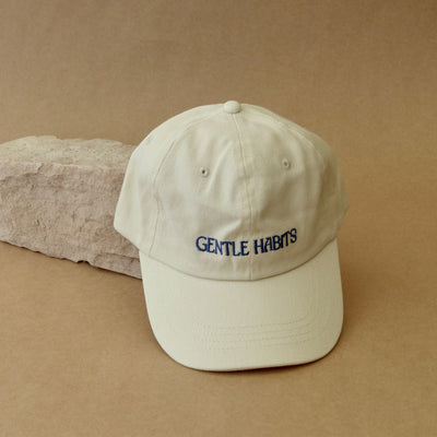 GENTLE HABITS - Positive Outcomes Cap, Cream/Blue