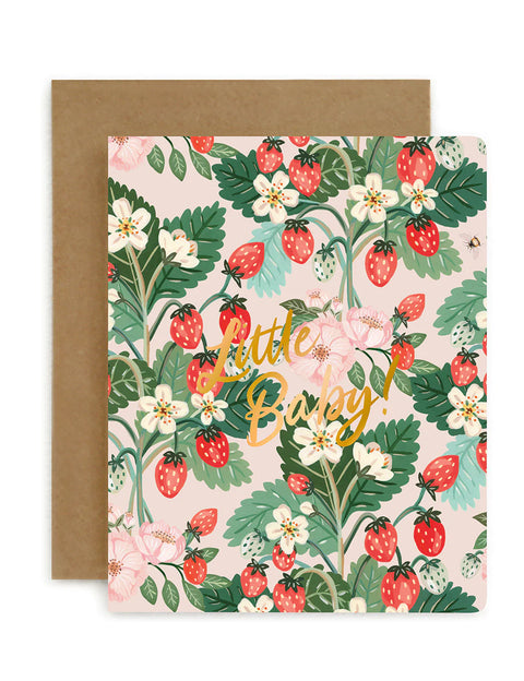 BESPOKE LETTERPRESS - Little Baby, Strawberries