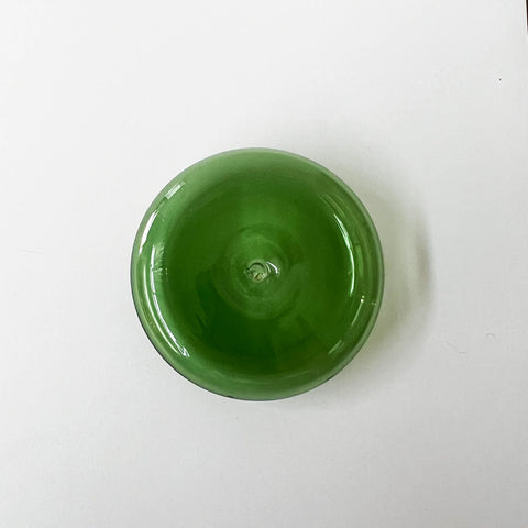 GENTLE HABITS - Glass Vessel Incense Holder, Green