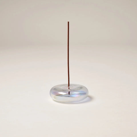 GENTLE HABITS - Glass Vessel Incense Holder, Iridescent