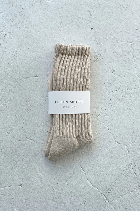 LE BON SHOPPE - Ballet Socks, Oatmeal