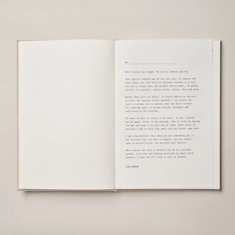 GENTLE HABITS - Positive Outcomes Journal