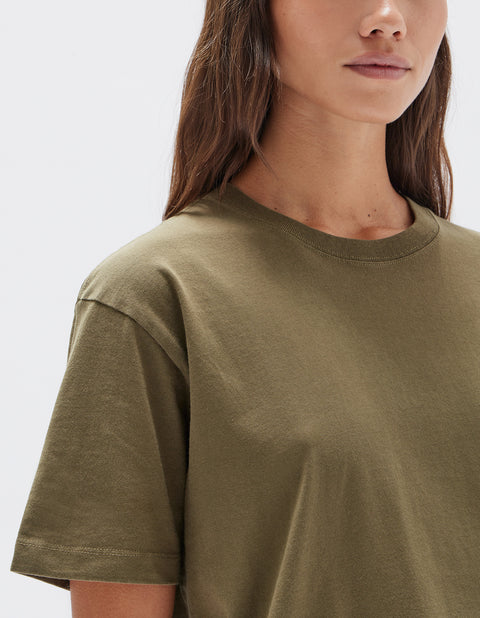 ASSEMBLY LABEL - Womens Organic Base Tee, Spruce