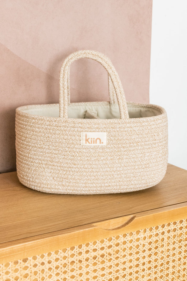 KIIN BABY - Cotton Rope Nappy Caddy Organiser