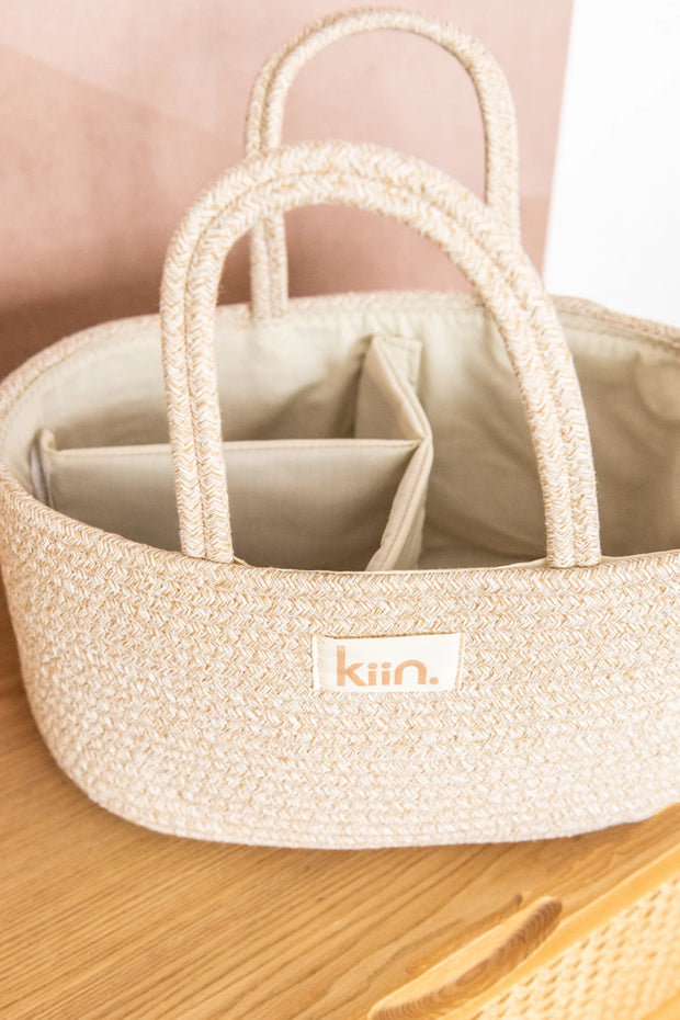 KIIN BABY - Cotton Rope Nappy Caddy Organiser