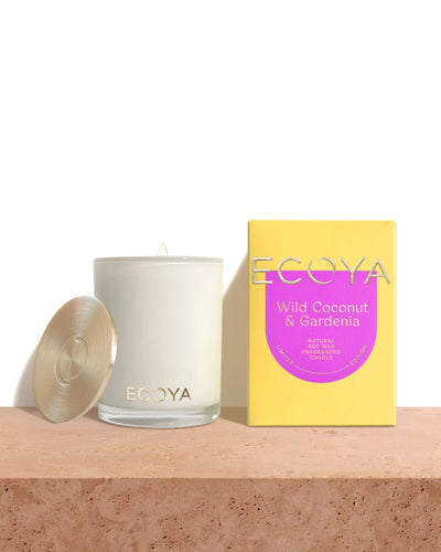 ECOYA - Limited Edition Sensory Escapes Madison Candle, Wild Coconut & Gardenia