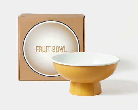 FALCON ENAMELWARE - Fruit Bowl, Mustard Yellow