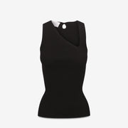 Status Anxiety - Come Around Women's Knit Tank, Soft Black