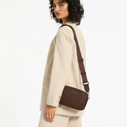 STATUS ANXIETY - Plunder Bag With Webbed Strap, Cocoa