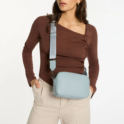 STATUS ANXIETY - Plunder Bag With Webbed Strap, Powder Blue