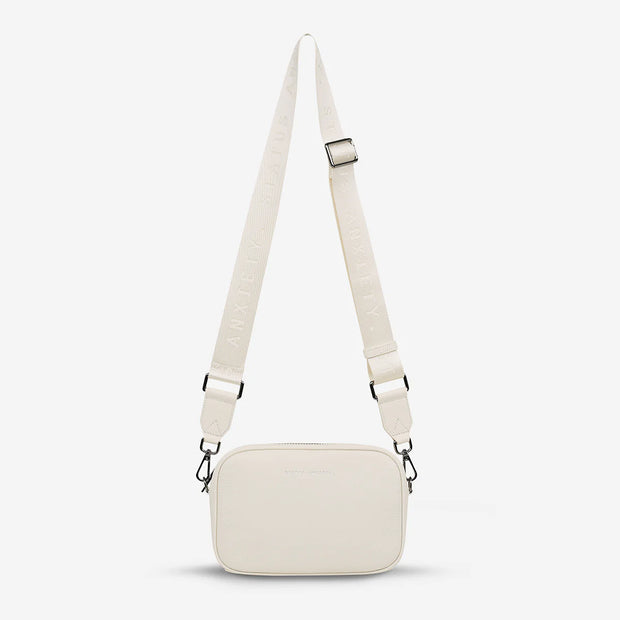 STATUS ANXIETY - Plunder Bag With Webbed Strap, Chalk