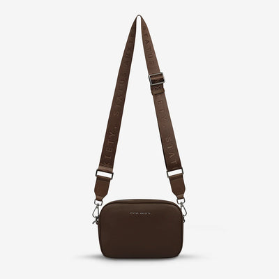 STATUS ANXIETY - Plunder Bag With Webbed Strap, Cocoa