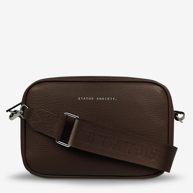 STATUS ANXIETY - Plunder Bag With Webbed Strap, Cocoa