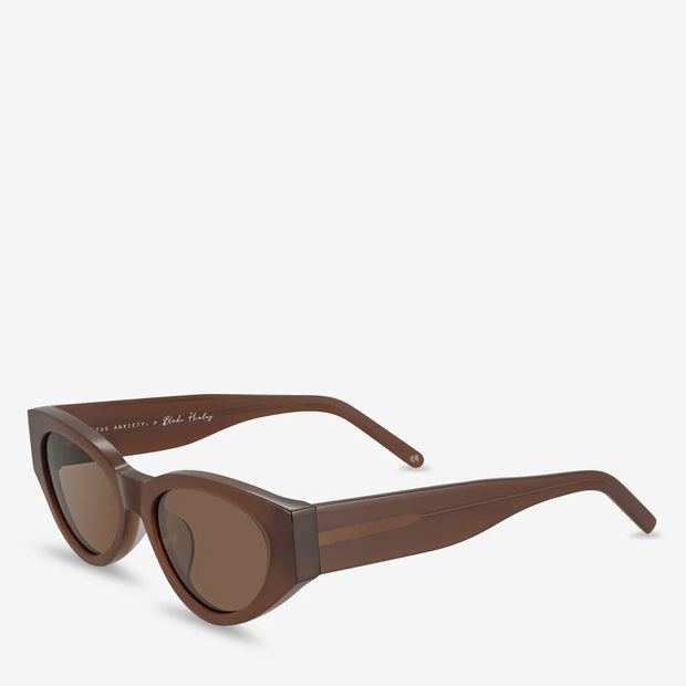 STATUS ANXIETY - Collide Collab Sunglasses, Brown