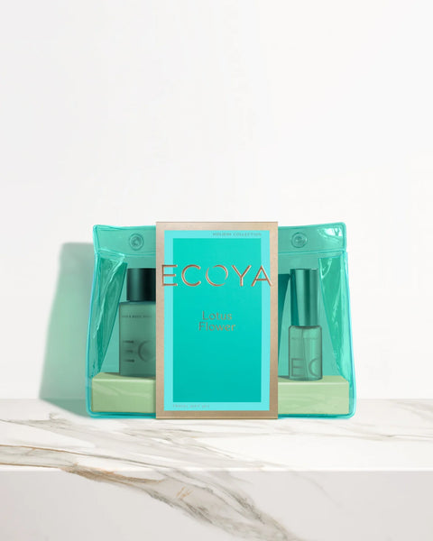 ECOYA - On Holiday Travel Gift Set, Lotus Flower