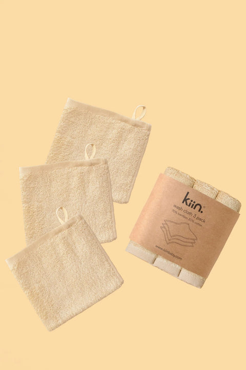 KIIN BABY - Wash Cloth 3 Pack