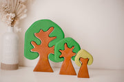 Coloured Wooden Trees