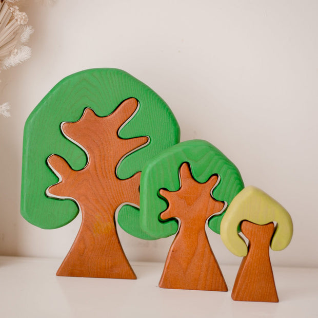 Coloured Wooden Trees