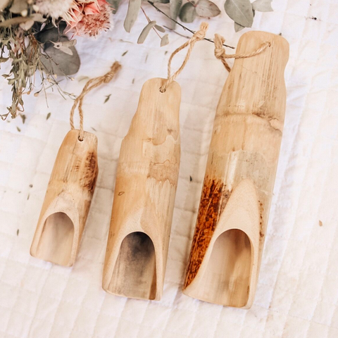 Bamboo Scoop Set (3)