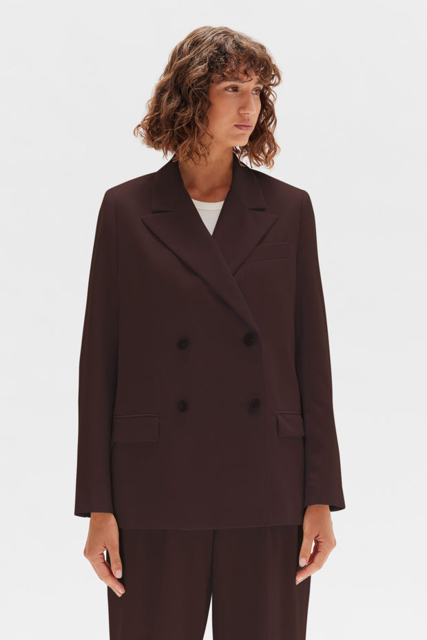 ASSEMBLY LABEL - Maeve Double Breasted Blazer, Cocoa