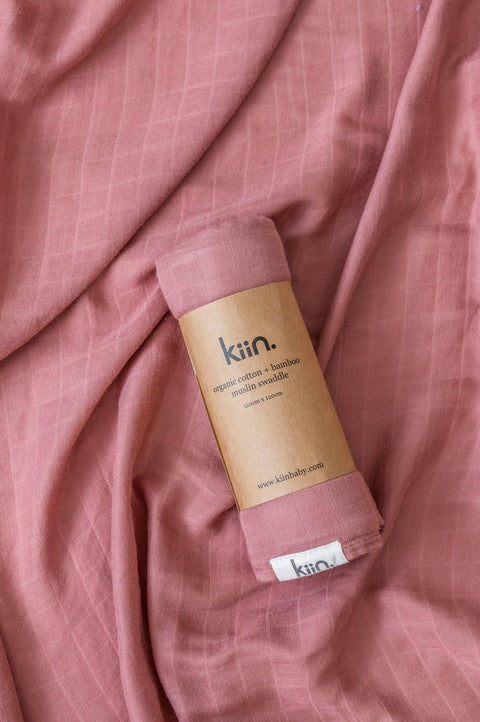 KIIN BABY - Organic Cotton & Bamboo Muslin Swaddle