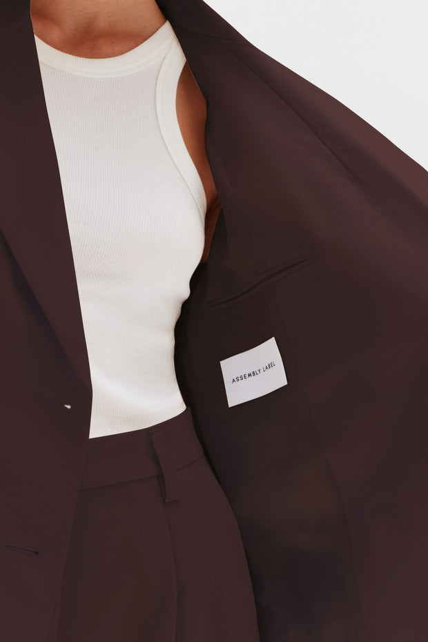 ASSEMBLY LABEL - Maeve Double Breasted Blazer, Cocoa