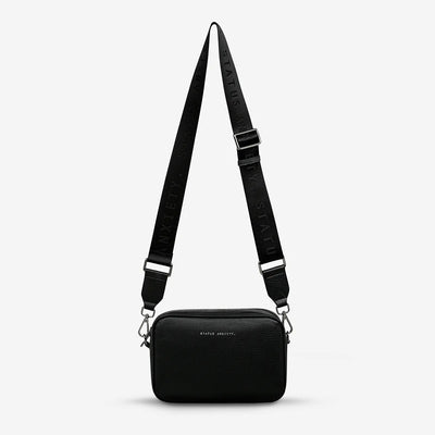 STATUS ANXIETY - Plunder Bag With Webbed Strap, Black