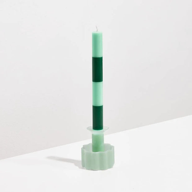 FAZEEK - Wave Candle Holder, Jade