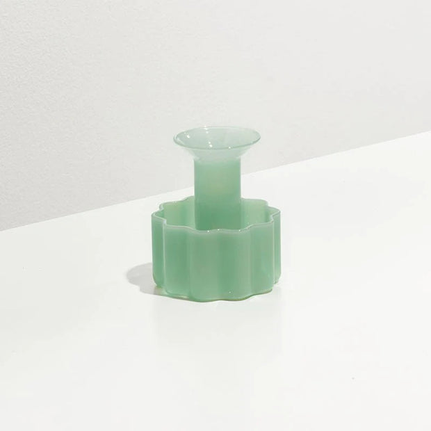 FAZEEK - Wave Candle Holder, Jade